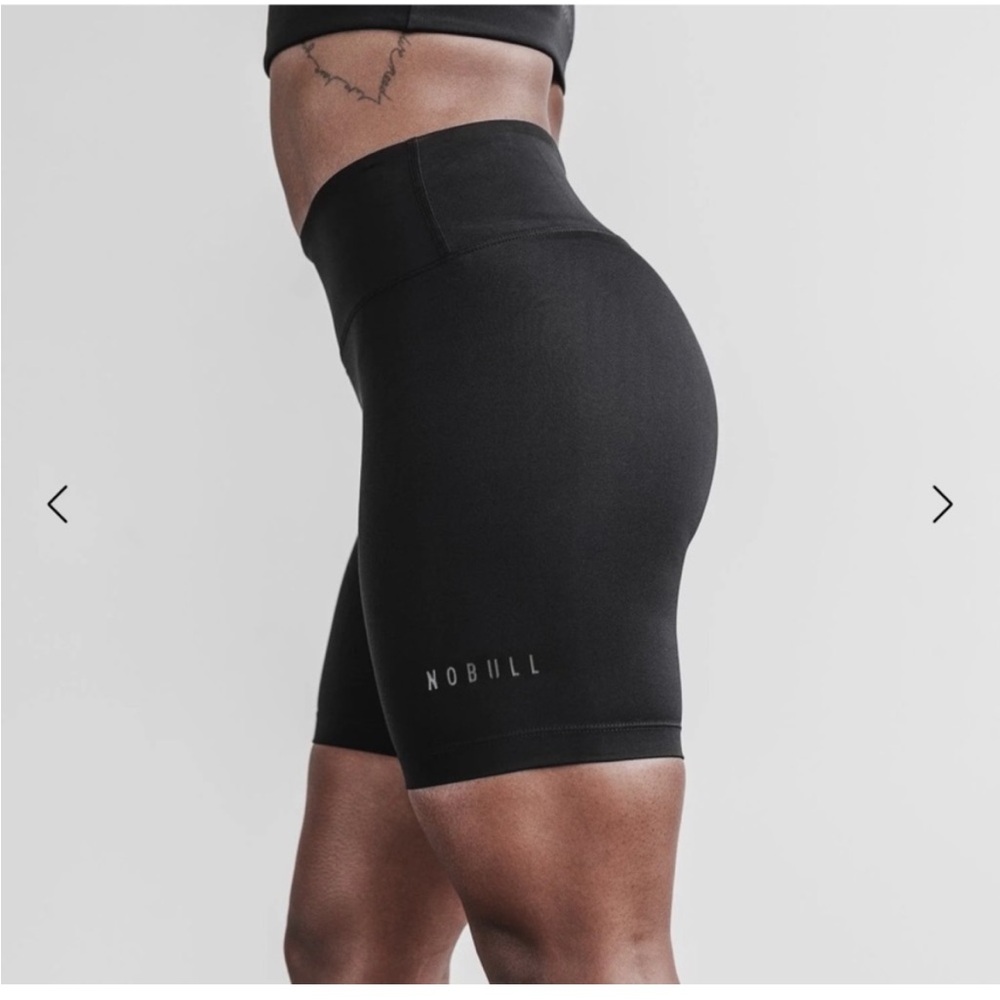 NoBull High-Rise Sleek Shorts 6" black medium